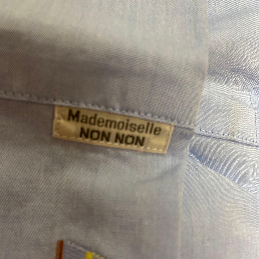 タグ付き新品　マドモアゼルノンノンパパス　シャツ　半袖　Ｌ　綿100%