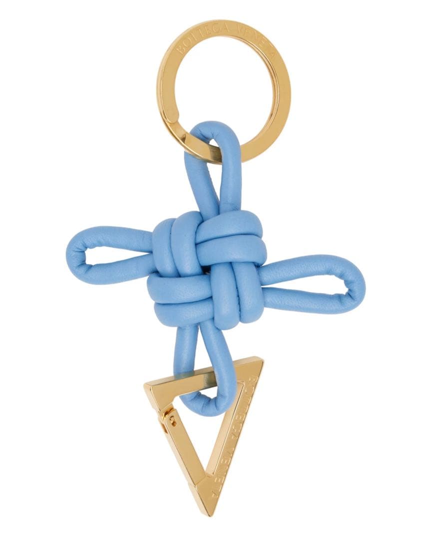 ボッテガ　トライアングルキーリング　ブルー