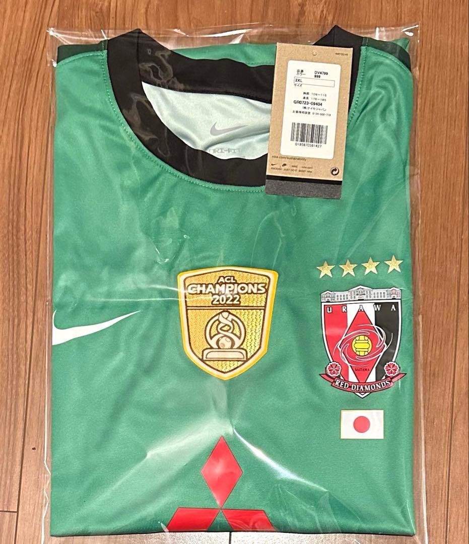 【新品】浦和レッズ 2023ACL GKユニフォーム　2XL 背番号なし