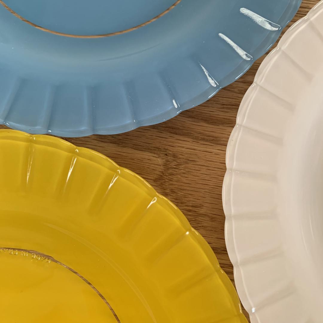 デュラレックス DURALEX ガラス プレート 5枚 未使用品 フランス製