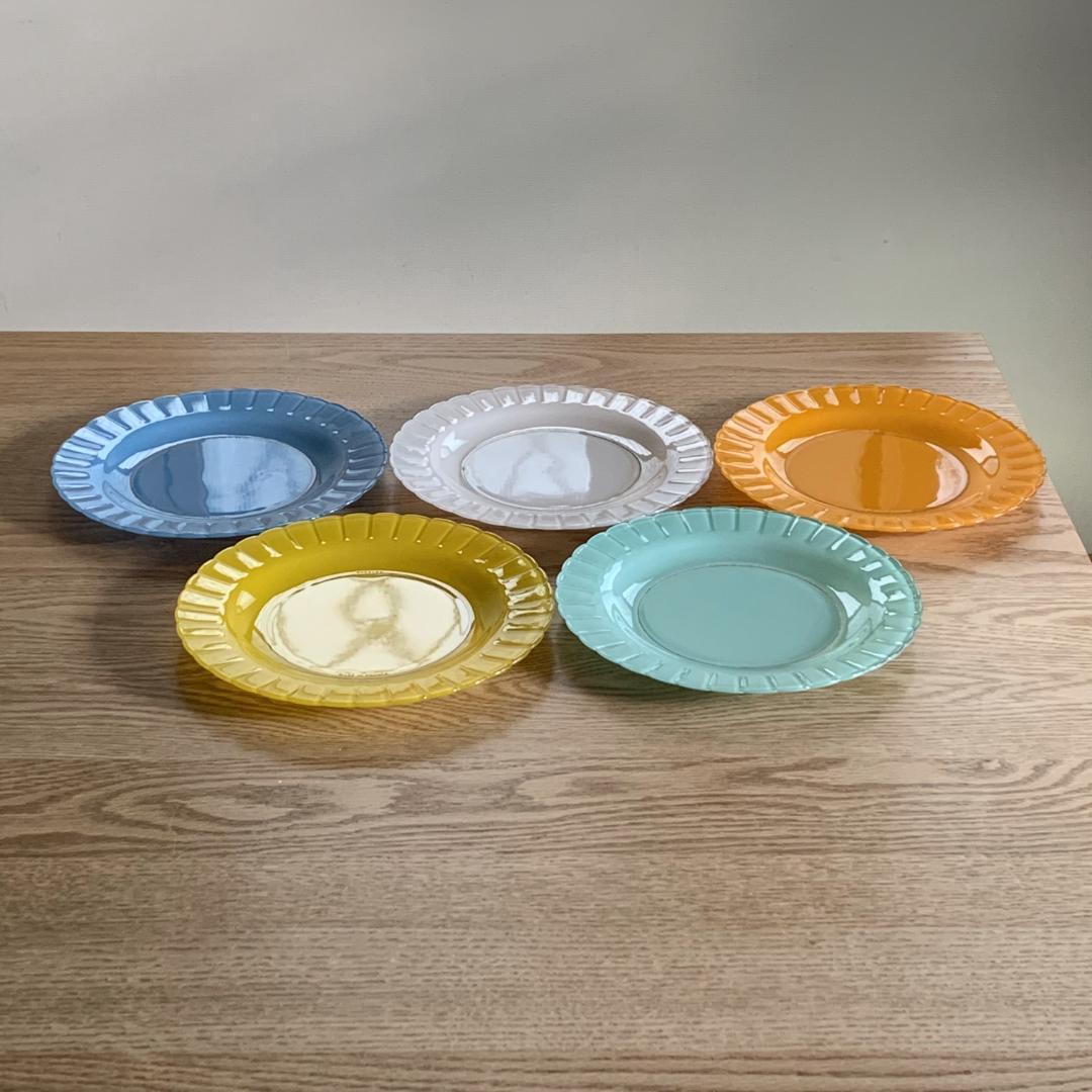 デュラレックス DURALEX ガラス プレート 5枚 未使用品 フランス製