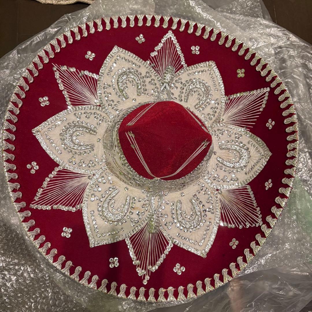 pigalle ソンブレロ メキシカンソンブレロ 赤 インテリア メキシコ製