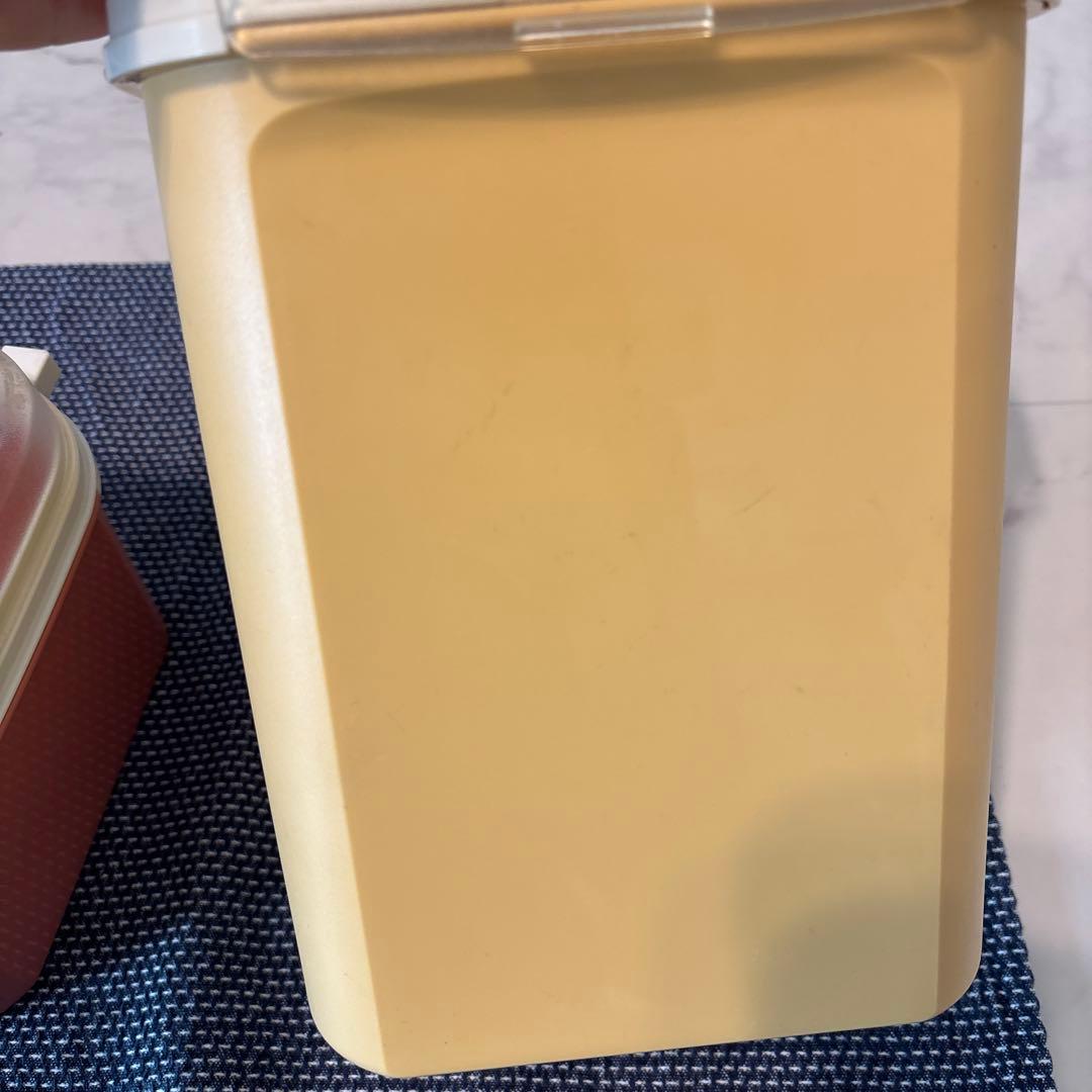 タッパーウェア　プラスチック製保存容器 2個セット　ケース