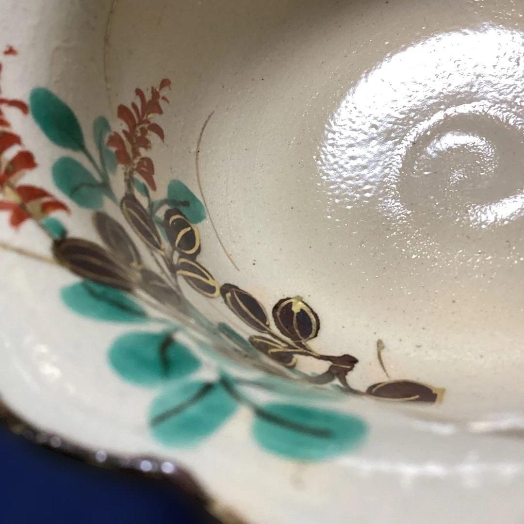 排水溝　京焼乾山写秋草向付10客　新品未使用