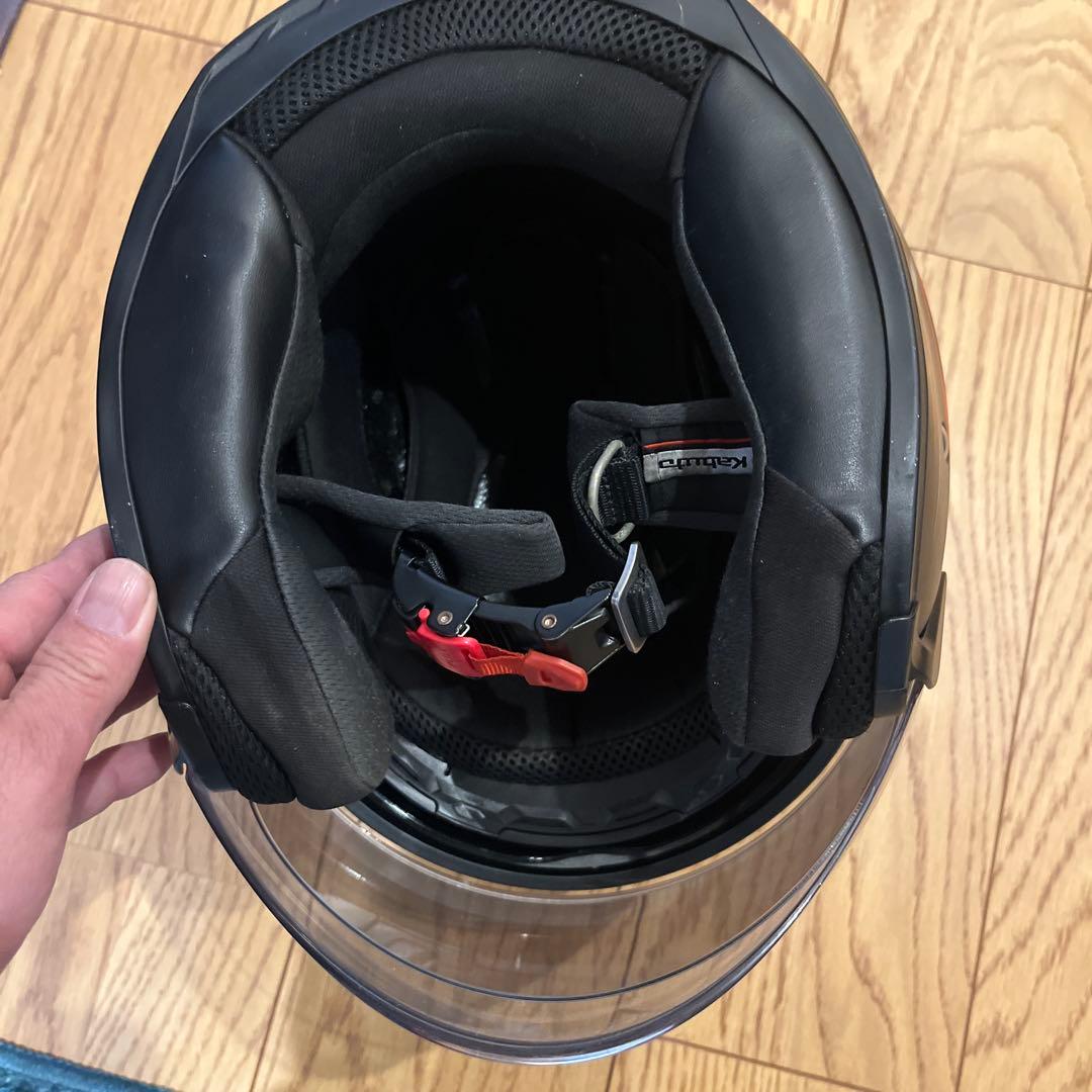 Kabuto ジェットヘルメット ブラック/レッド