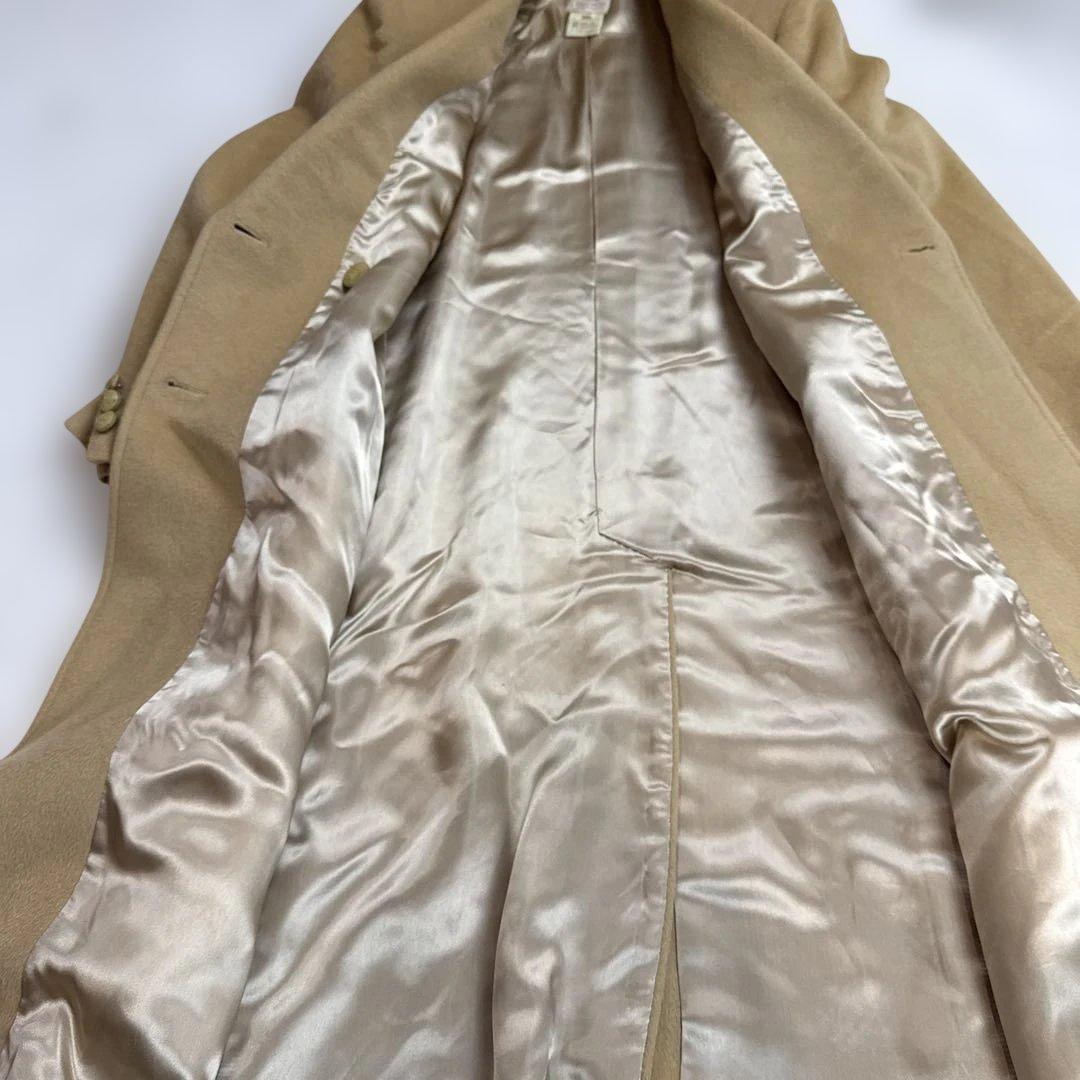 セリーヌCELINE 大きいサイズ　カシミヤ50%ウールコート　3Lサイズ