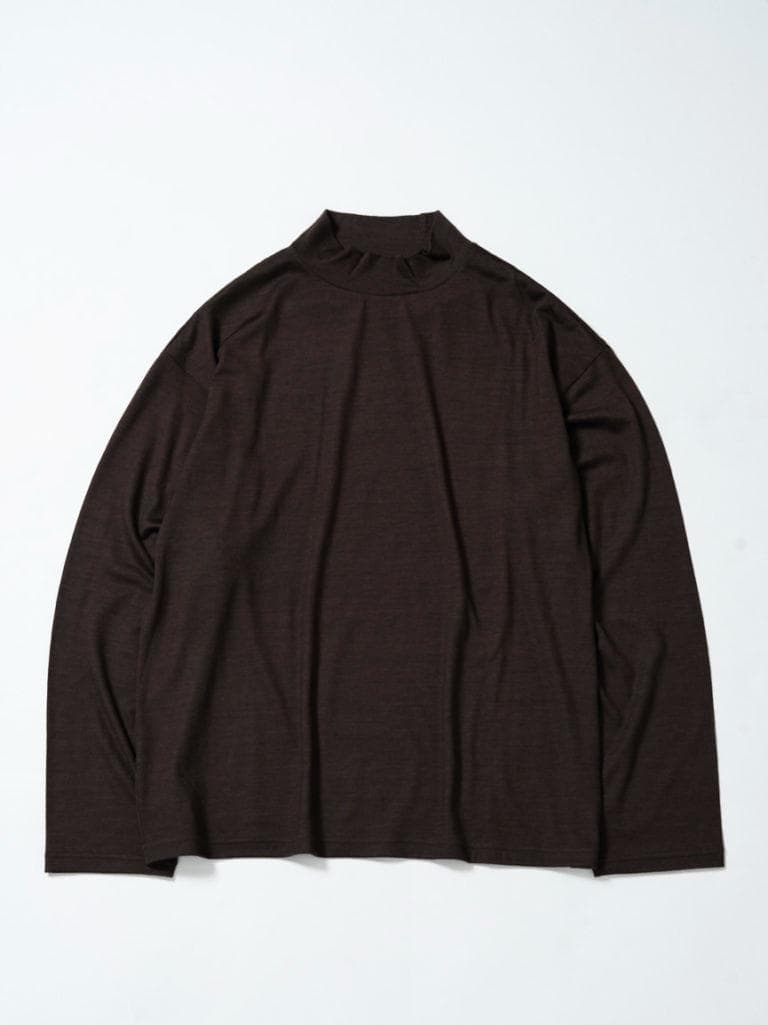 MBハイエンド尾州ウール・モックネック Lサイズ