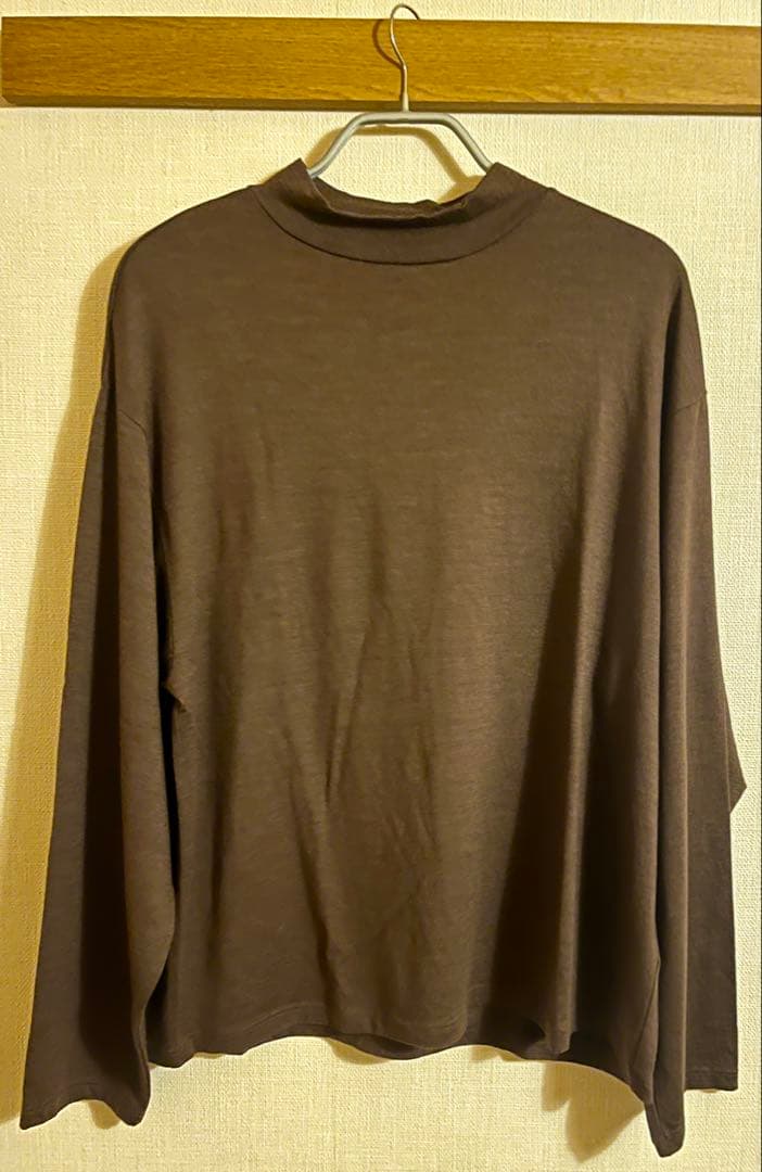 MBハイエンド尾州ウール・モックネック Lサイズ