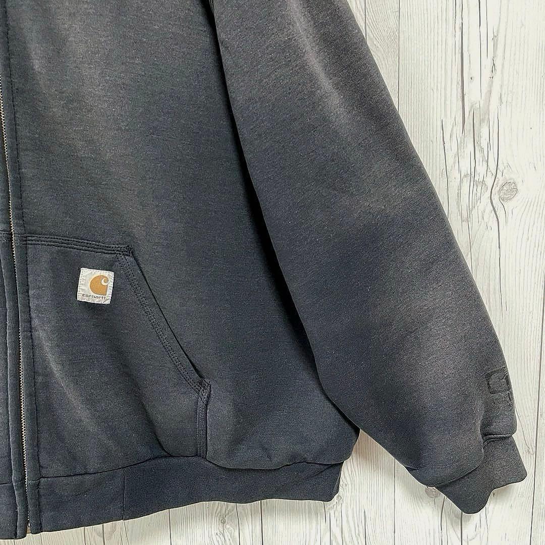 Carhartt カーハート フルジップスウェットパーカー　濃紺 大きめ　2XL