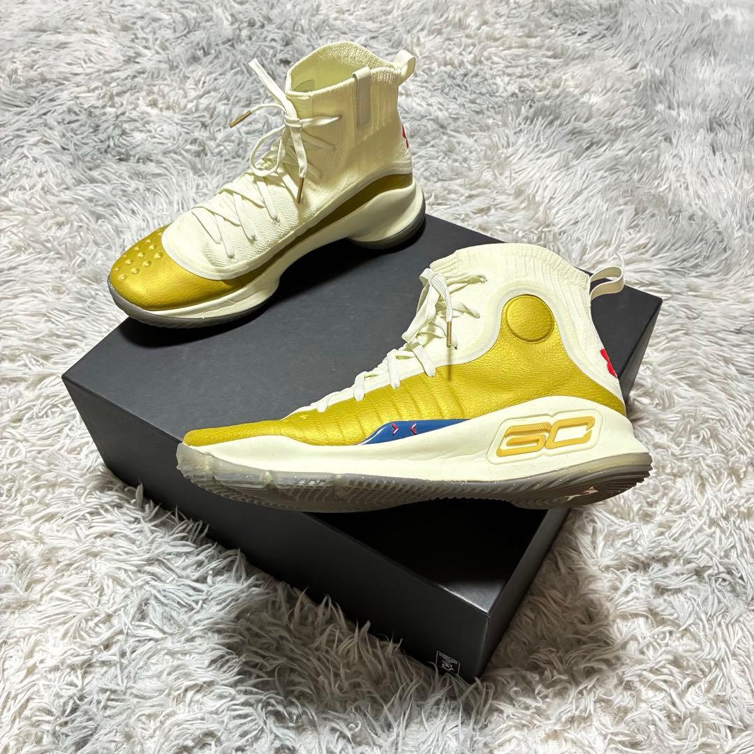 【美品】UNDER ARMOUR Curry 4 Retro Lemon