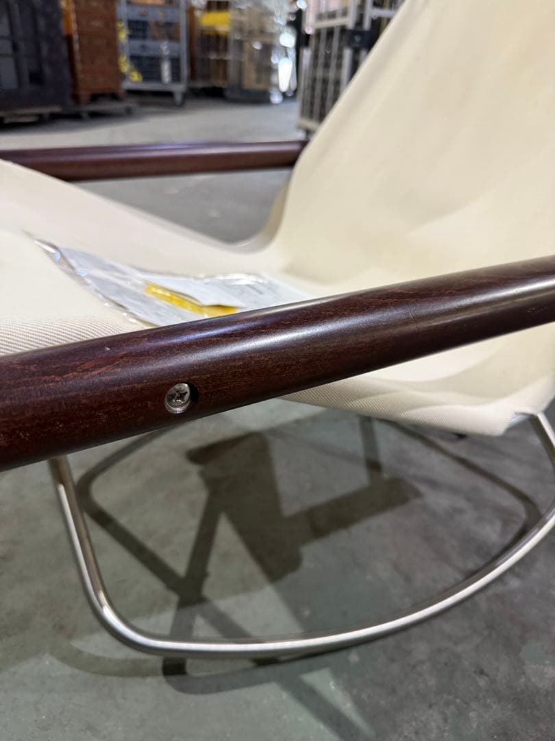 NychairX Roking ニーチェアX ロッキング 白 帆布 ナチュラル