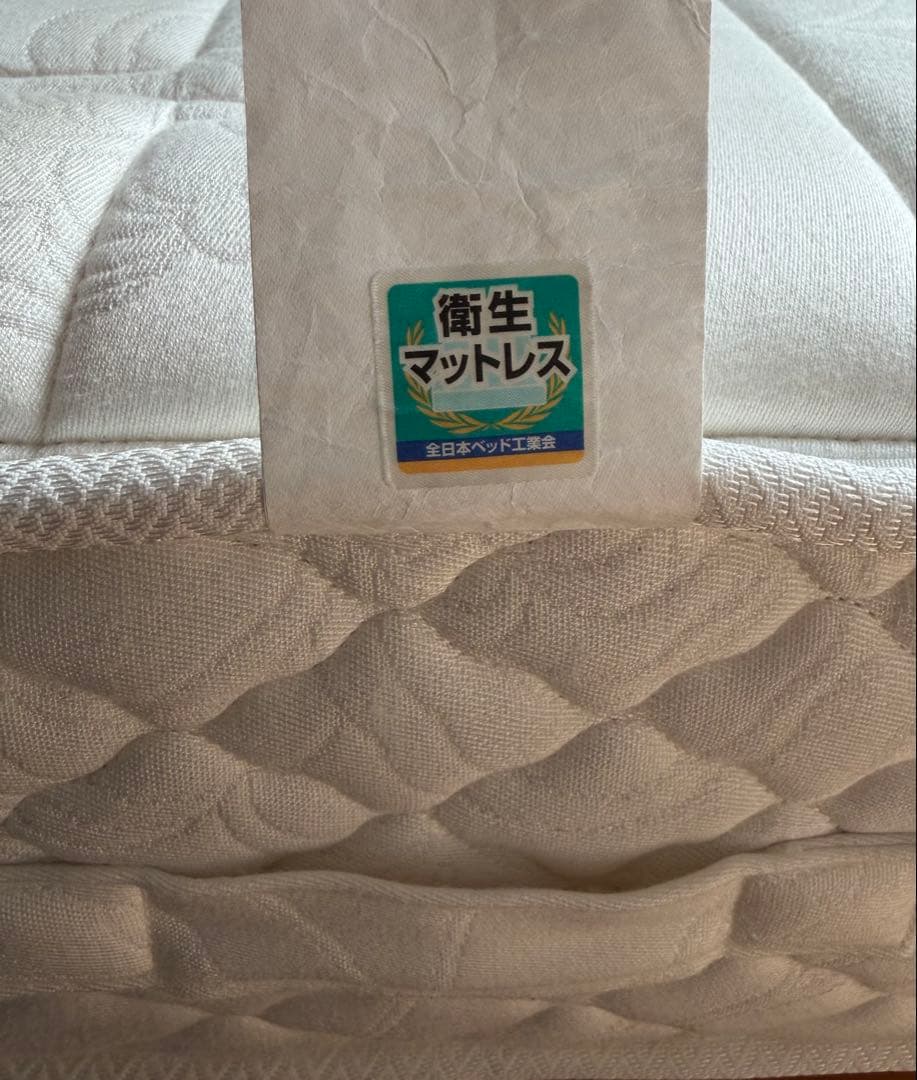 日本ベッド　セミダブル　マットレス　シルキーポケットレギュラー（ウール入）