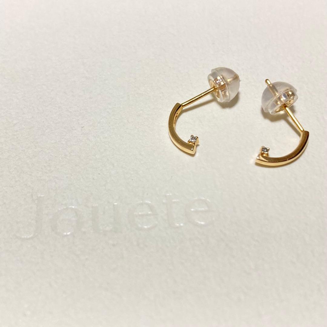 Jouete K10 グレーダイヤモンド ピアス｜上品 ミニマル　現行品