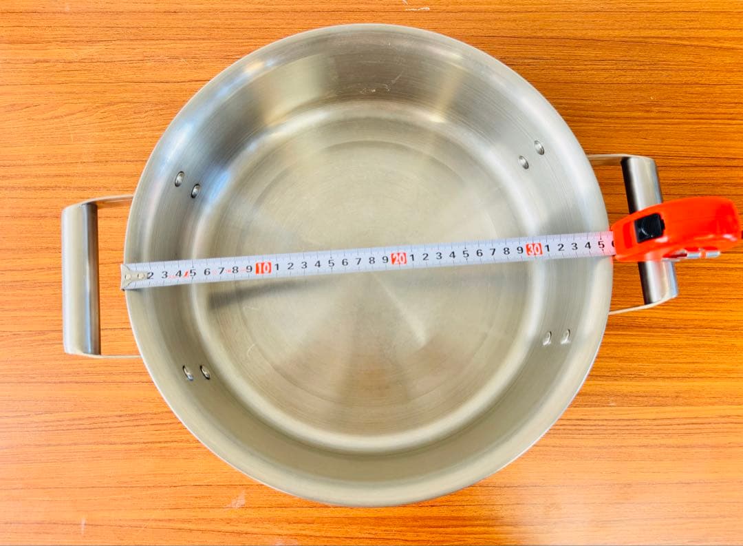 業務用 アルミ両手鍋 36cm 浅型 蓋付き