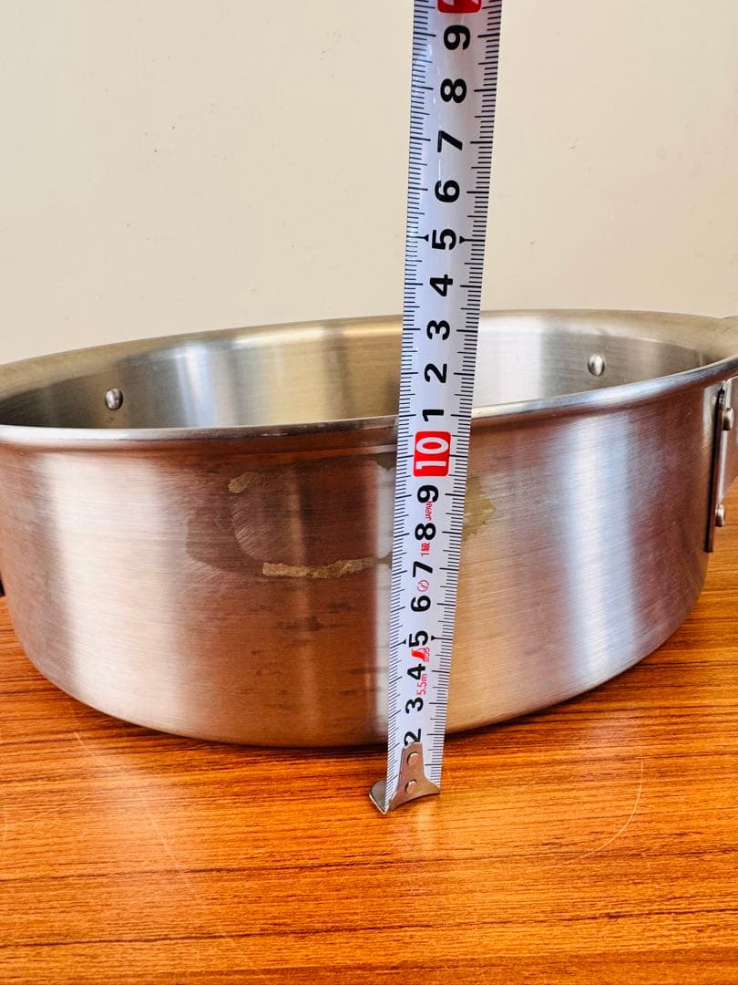 業務用 アルミ両手鍋 36cm 浅型 蓋付き