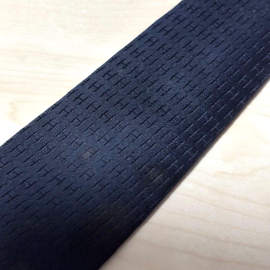 【超人気 】HERMES エルメス　ファソネ　ネクタイ　H柄　H織