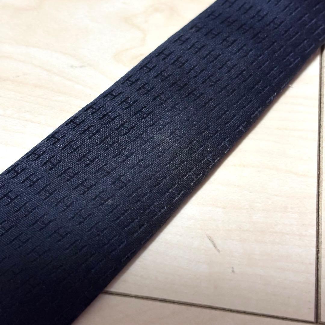 【超人気 】HERMES エルメス　ファソネ　ネクタイ　H柄　H織