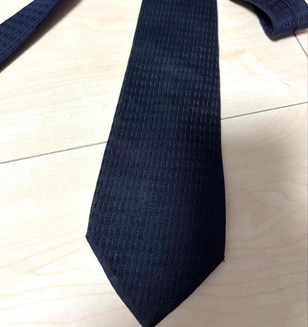 【超人気 】HERMES エルメス　ファソネ　ネクタイ　H柄　H織