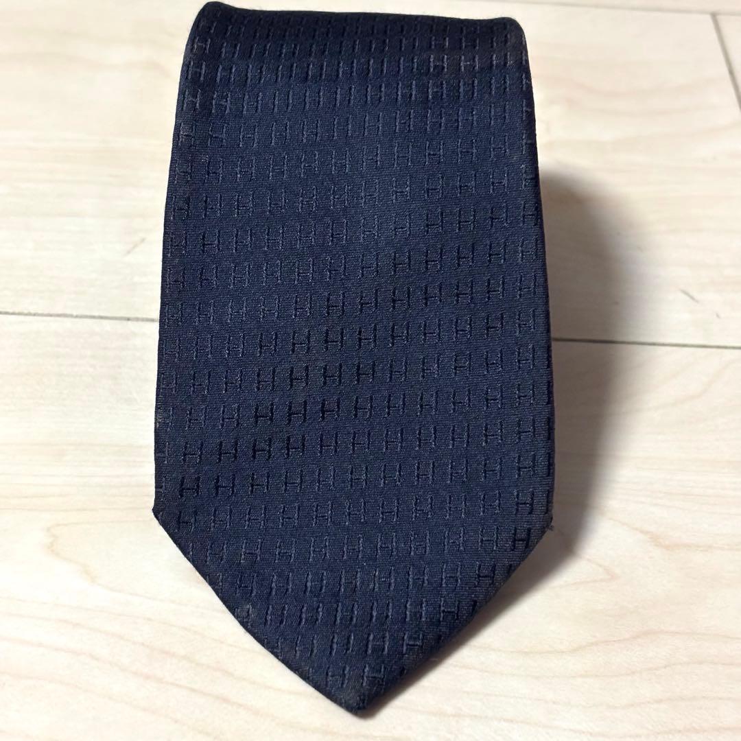 【超人気 】HERMES エルメス　ファソネ　ネクタイ　H柄　H織