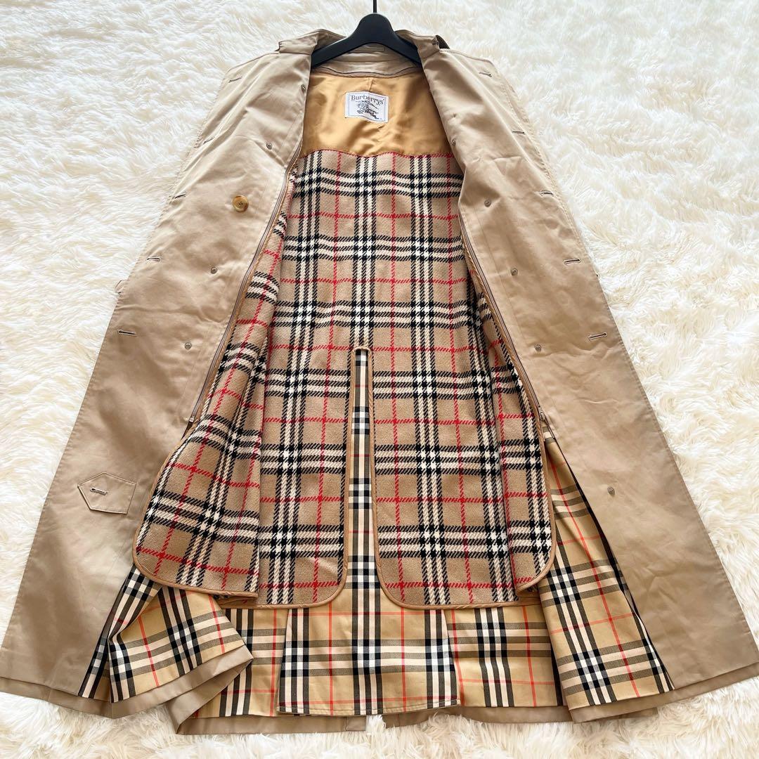 極美品　大きいサイズ　バーバリー　トレンチコート　ベージュ　ライナー　チェック
