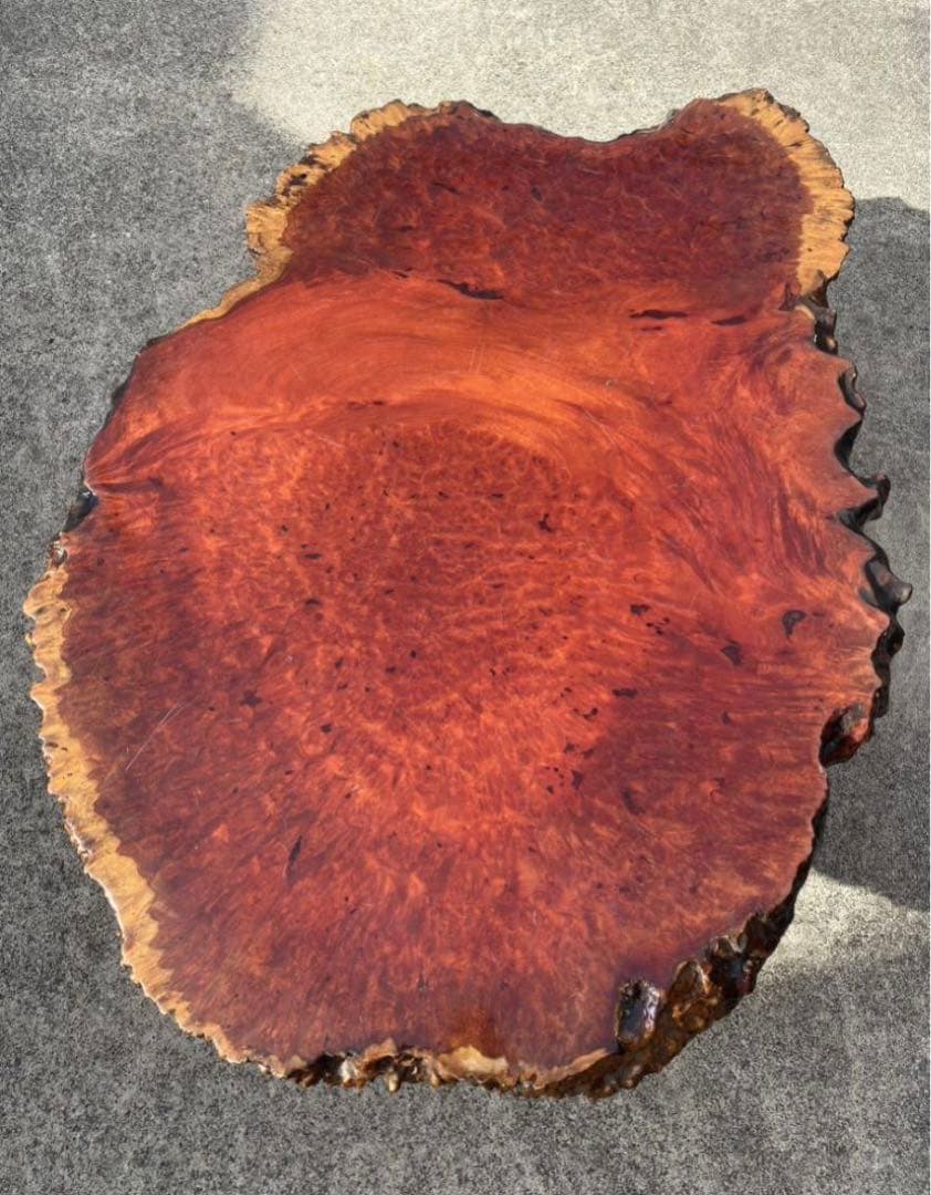 板敷板一枚 天然木 瘤杢 花梨玉杢 葡萄杢 桌卓唐木横