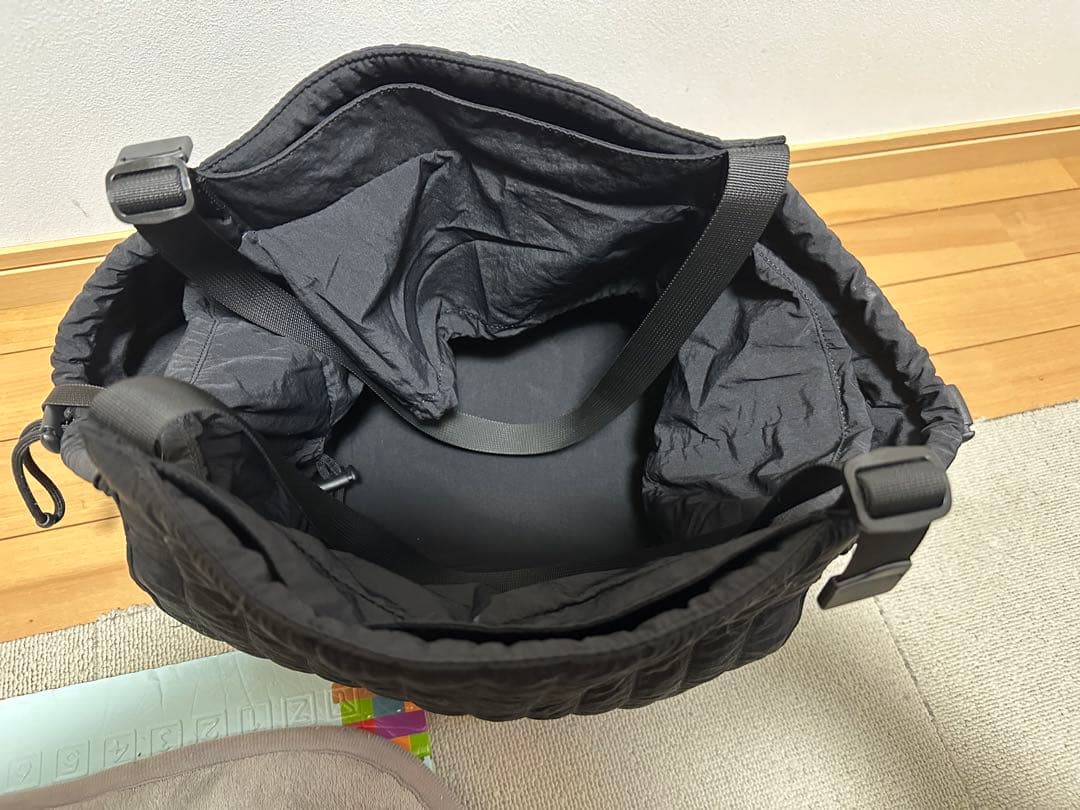 SOLPRESA キルティング マザーズバッグ Mサイズ ブラック