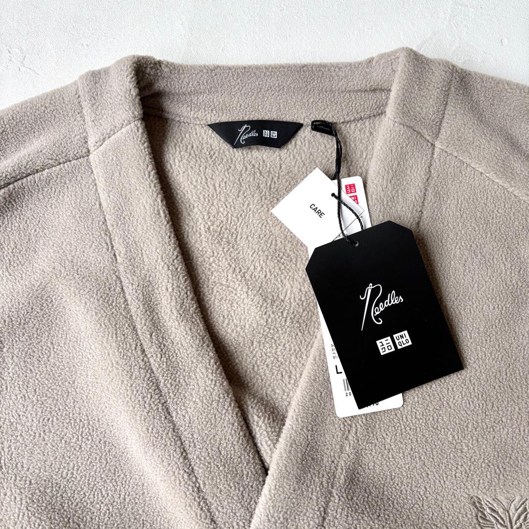 新品 ユニクロ ニードルズ セットアップ カーディガン L パンツ M ベージュ