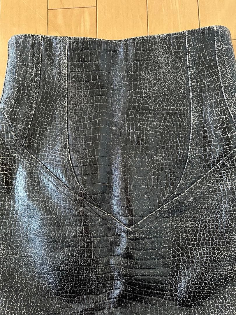 FUMIKA UCHIDA フミカウチダ　レザー タイトスカート　34