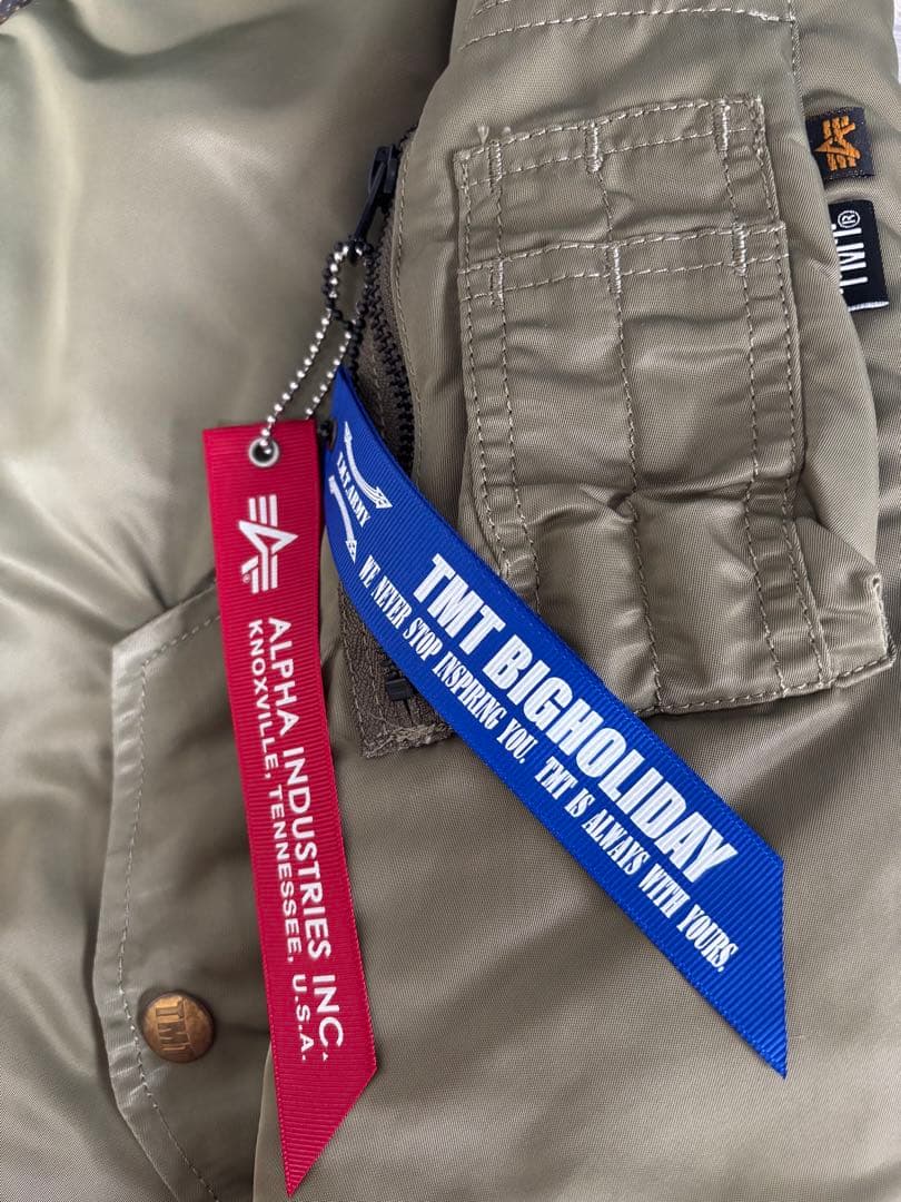 TMT×ALPHA MA1 カーキ　Mサイズ