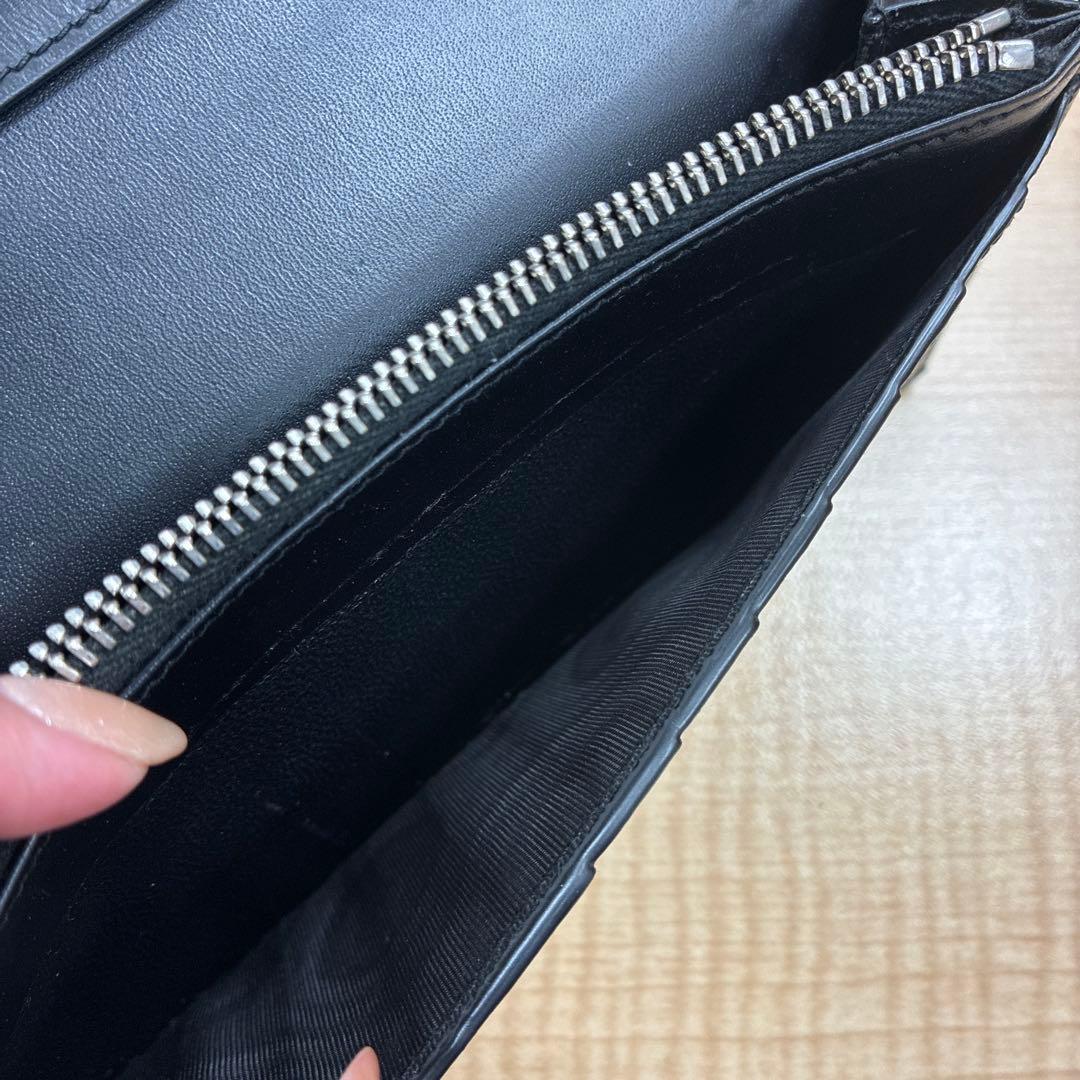 YSL サンローラン ブラック 長財布 コンチネンタルウォレット