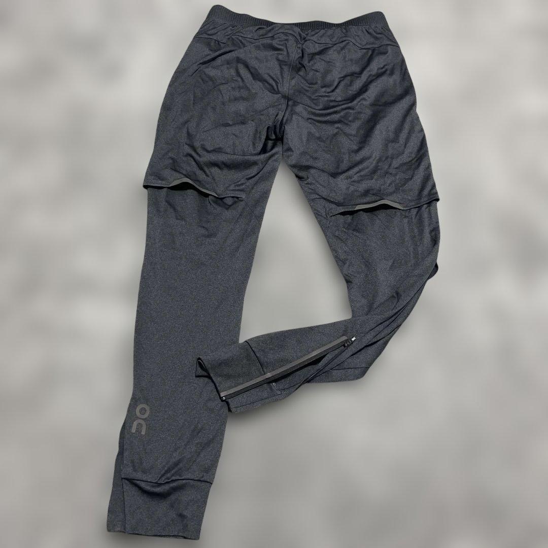 最終値引き‼️ On ロングパンツ グレー サイドファスナー付き