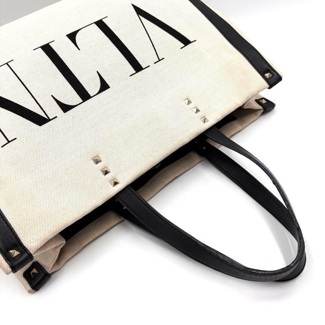 正規品 ヴァレンティノ トートバッグ 大容量 キャンバス レザー ユニセックス