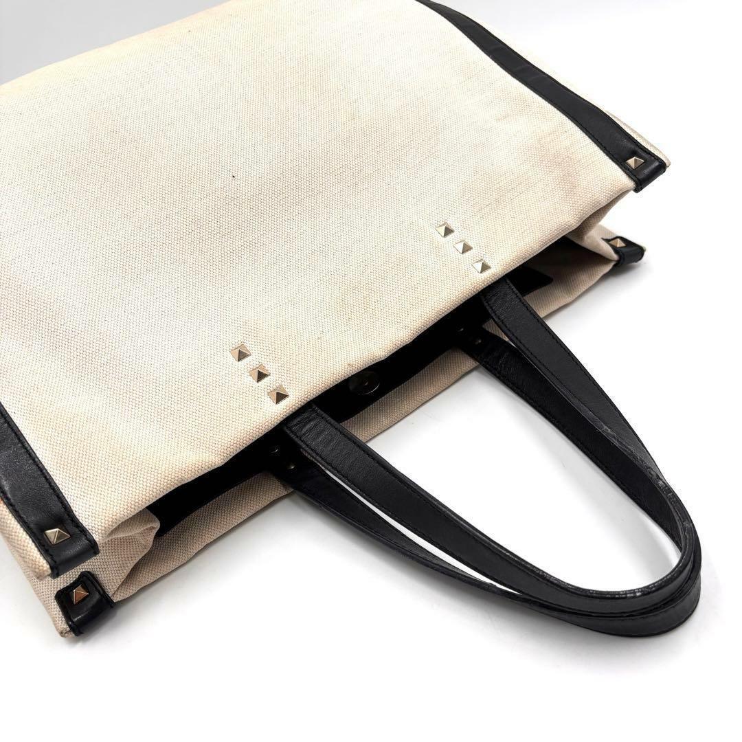 正規品 ヴァレンティノ トートバッグ 大容量 キャンバス レザー ユニセックス