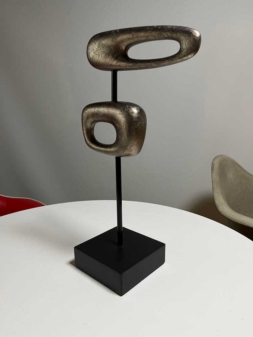 ディーヴィー デザイン 抽象彫刻 オブジェ モダンアート 置物 中古