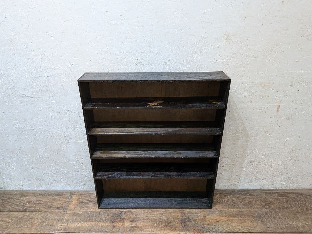 1131 ビンテージ　薄型　ディスプレイラック　飾り棚　陳列棚　小物入れ　レトロ