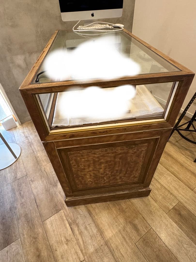 m*c様 アンティーク　ヴィンテージガラスディスプレイキャビネット　ショーケース