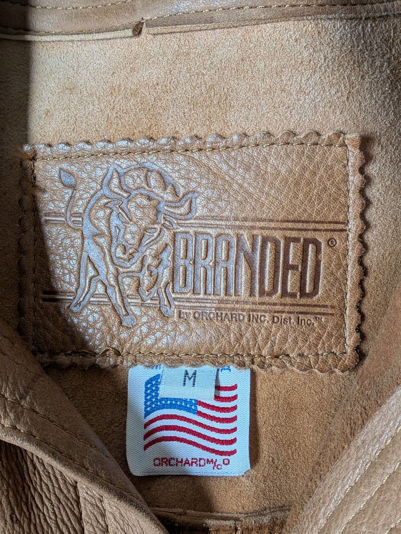 80s USA製 BRANDED GARMENTS Leather Jacket