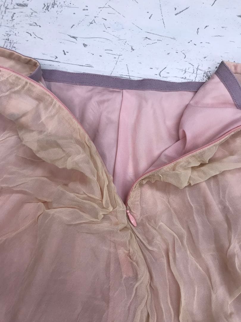 Y2Kアーカイブ古着 SHARE SPIRIT レースグラフィックシルクスカート