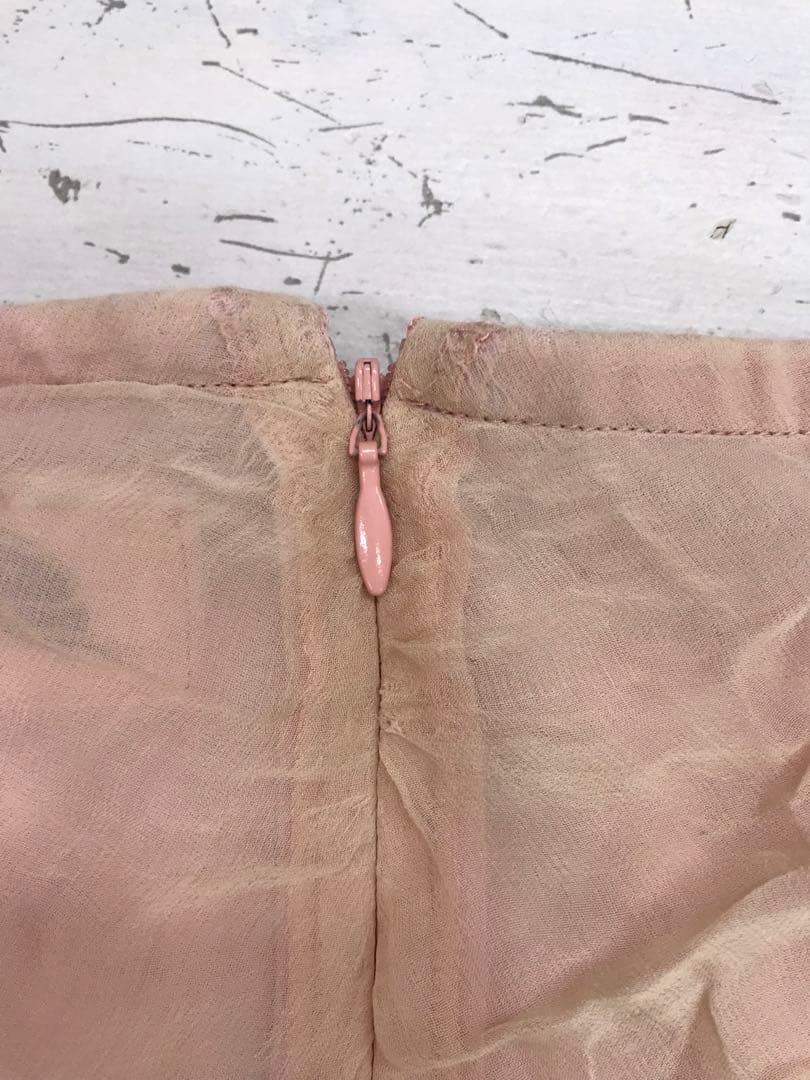 Y2Kアーカイブ古着 SHARE SPIRIT レースグラフィックシルクスカート