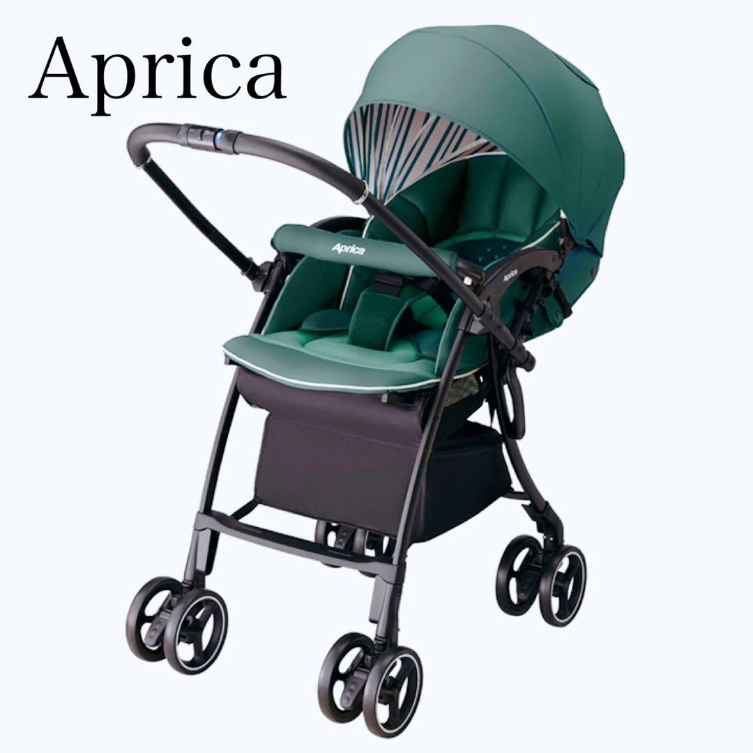 Aprica アップリカ ラクーナクッションAB グリーン オート4輪 両対面式