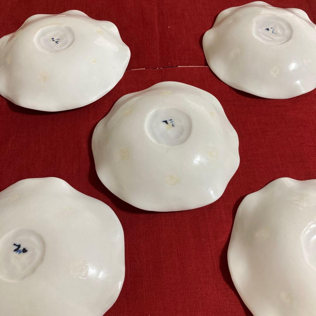 美濃焼　黒岩卓実作　呉須豹紋大鉢　銘々皿セット