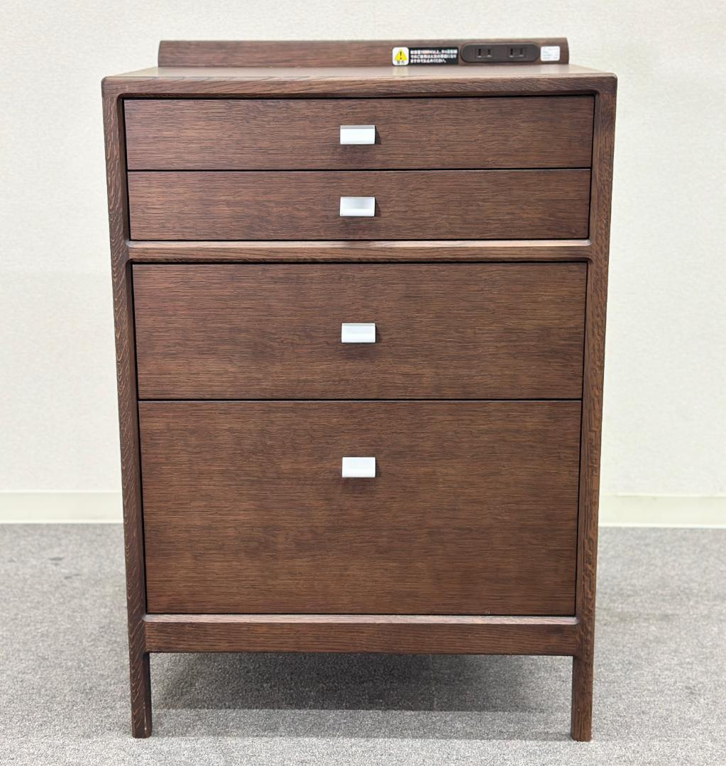 viking55　カリモク家具■マルチチェスト　モカブラウン　コンセント付