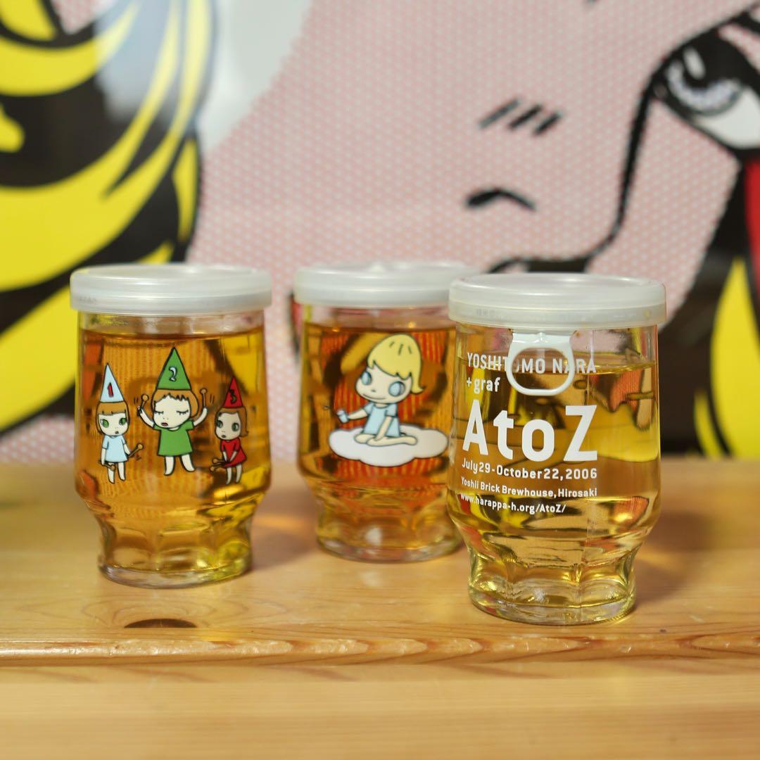 奈良美智 × 六花酒造 「A to Z」展覧会限定 カップ日本酒3点セット