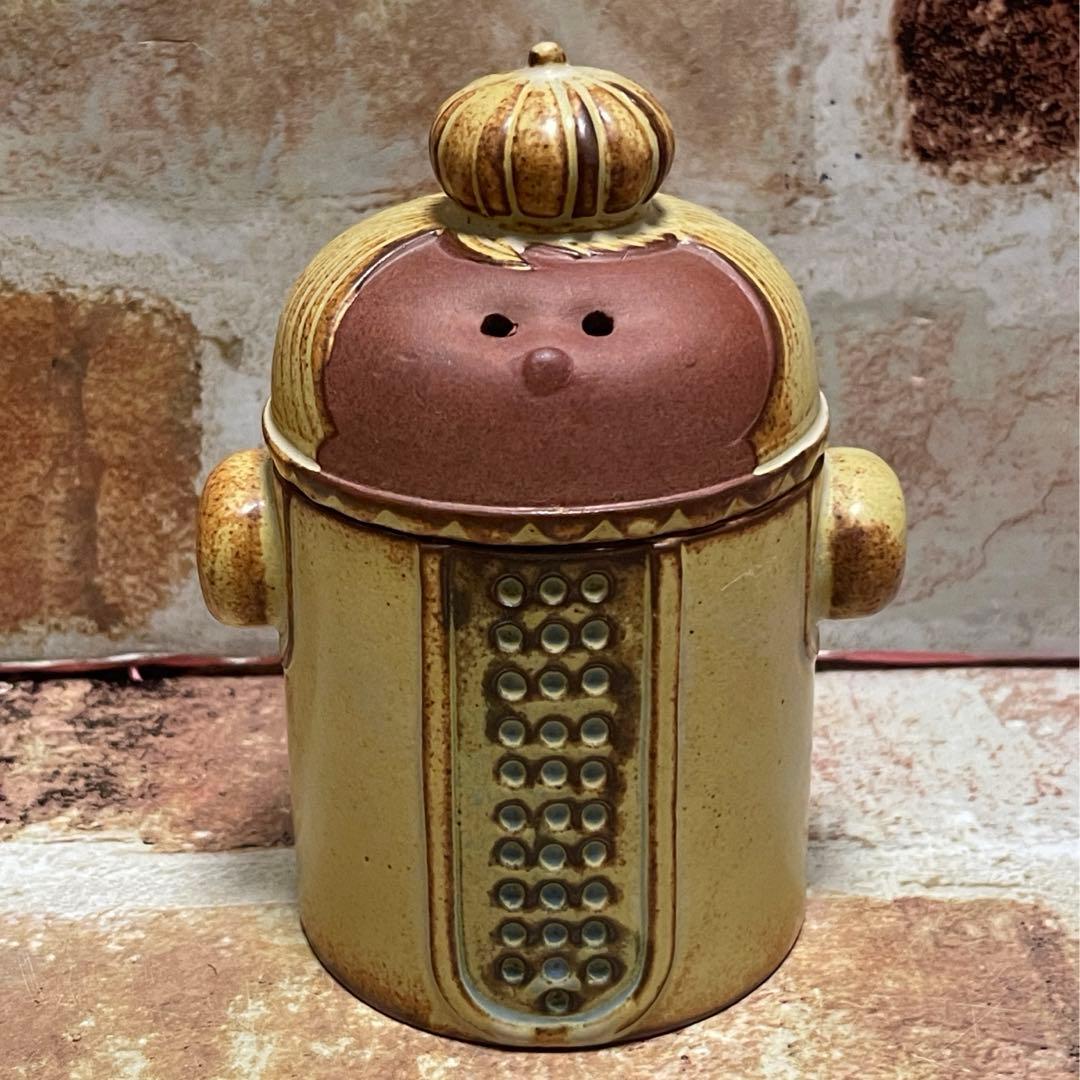 瀬戸焼　かしわ窯 ヘリテージシリーズ 陶器製キャニスター 王様 & 女王様