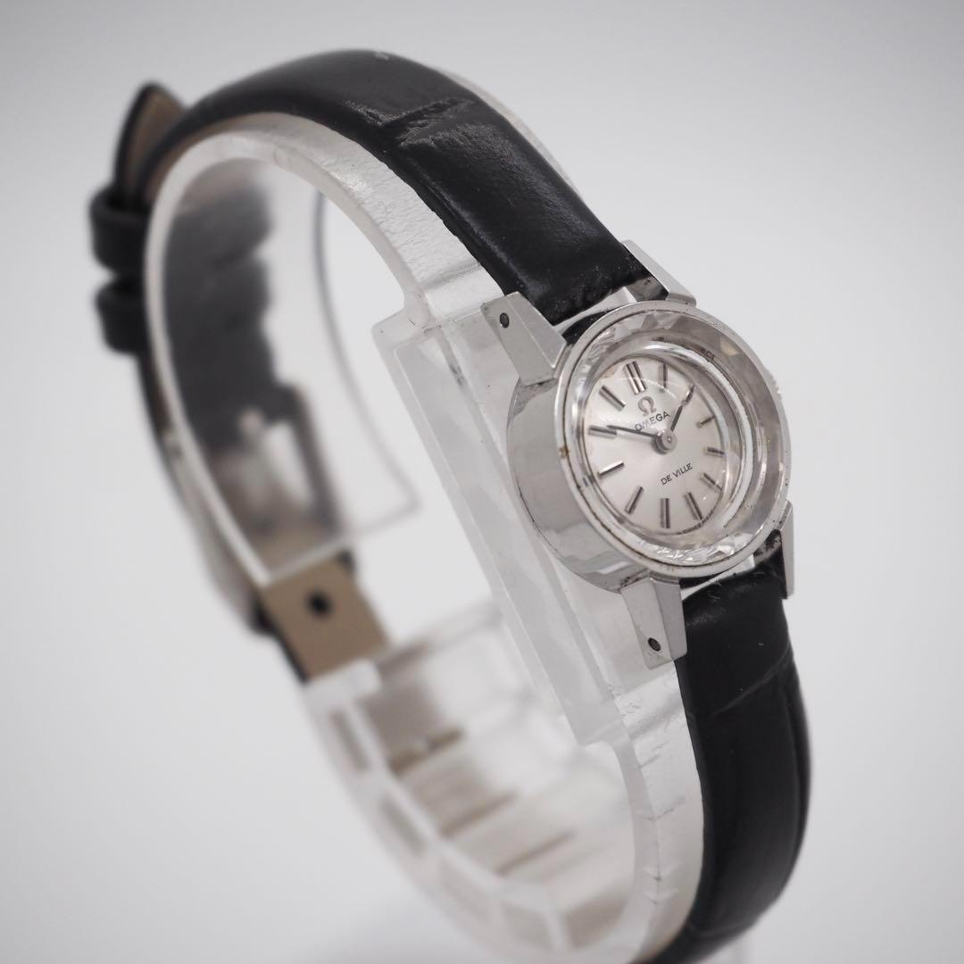 376 稼働 OMEGA　時計　デビル　レディース　手巻き　カットガラス
