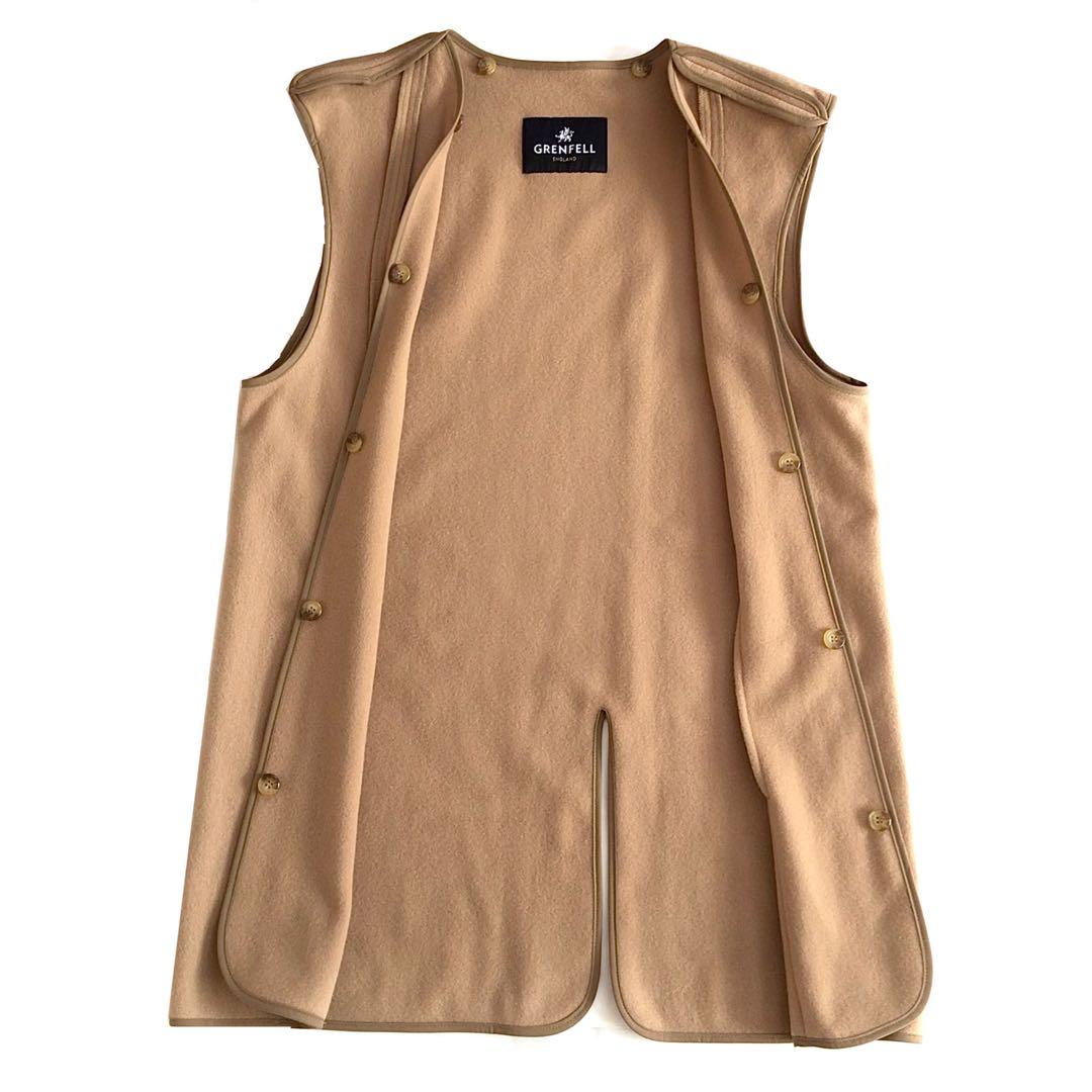 grenfell × BEAMS F SLIM CAMBELL\"一枚袖バルカラー