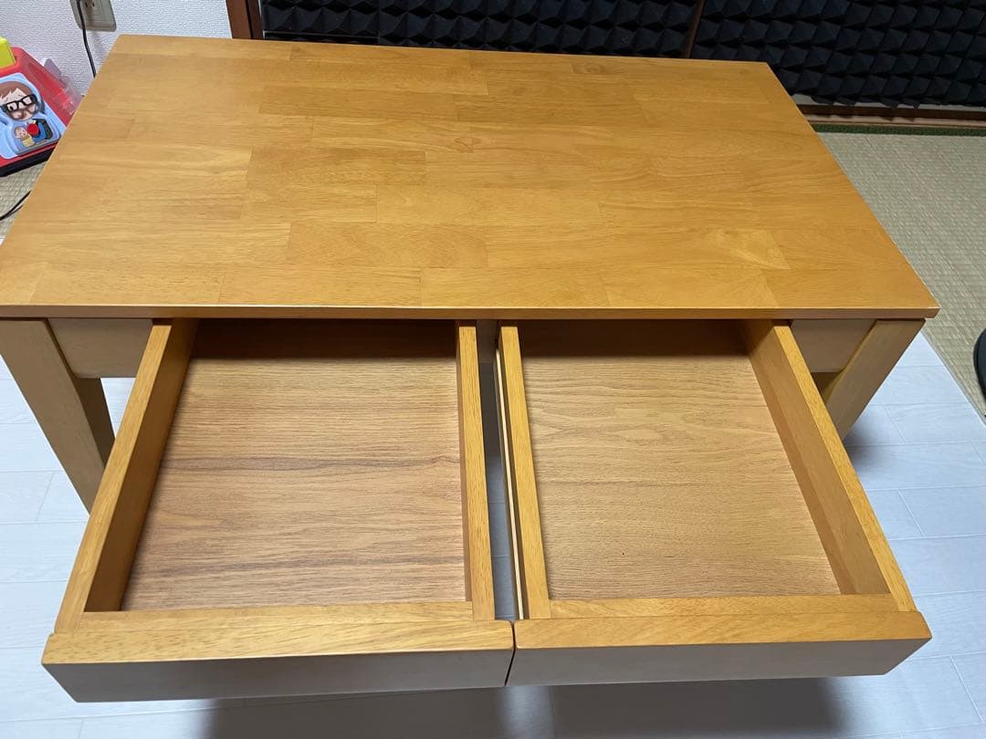 ベルメゾン引き出し付きローテーブル