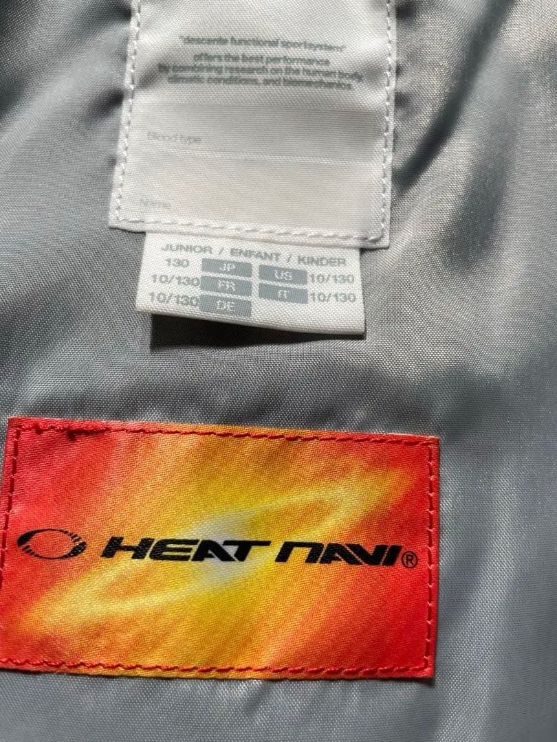 デサント　Move Sport 子ども用スキーウェア 赤/黒