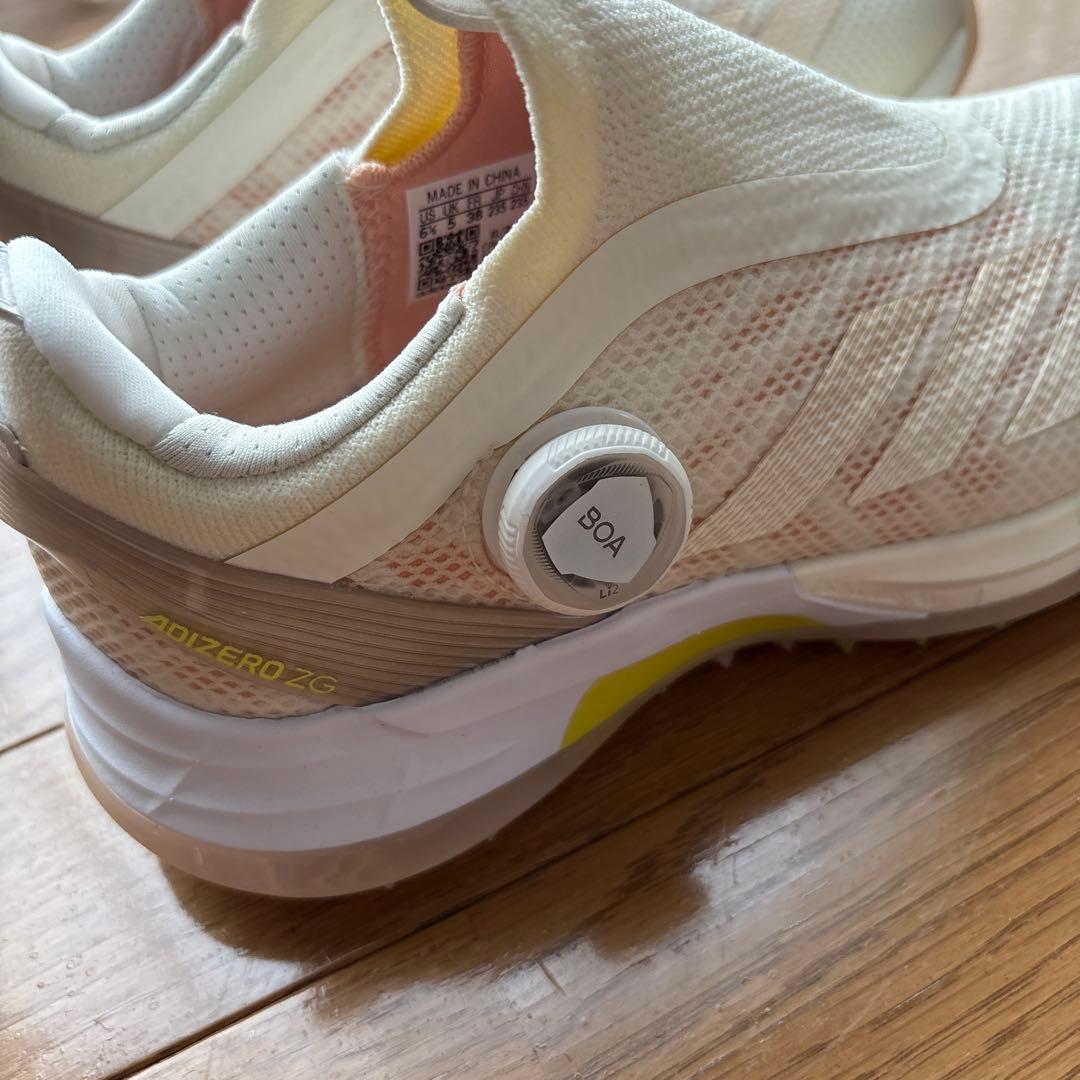 adizero ZG ゴルフシューズ 80A ホワイトピンク　BOA
