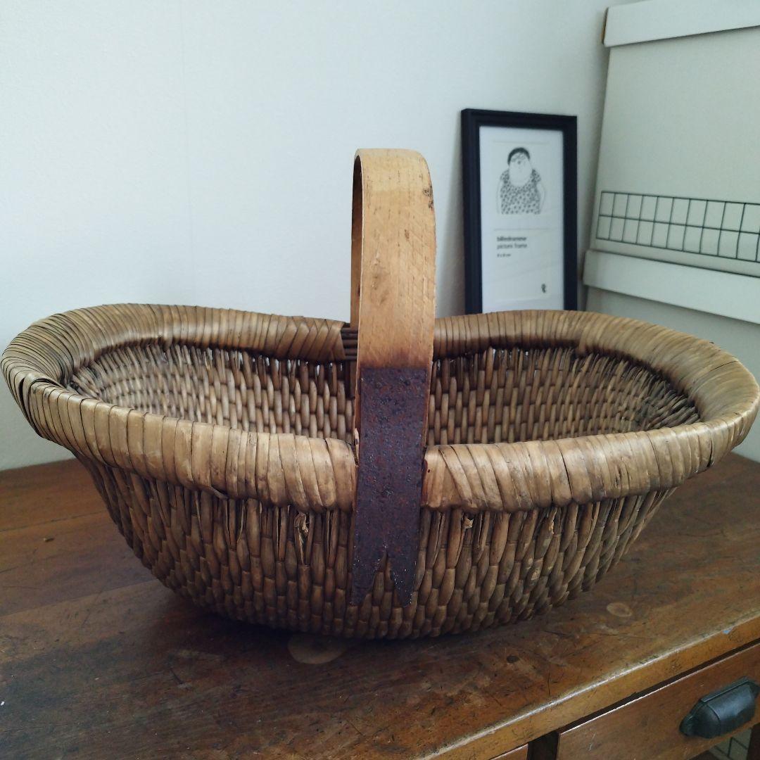 【希少品】北欧雑貨　スウェーデン　ヴィンテージ　ジュニパー　バスケット 籠